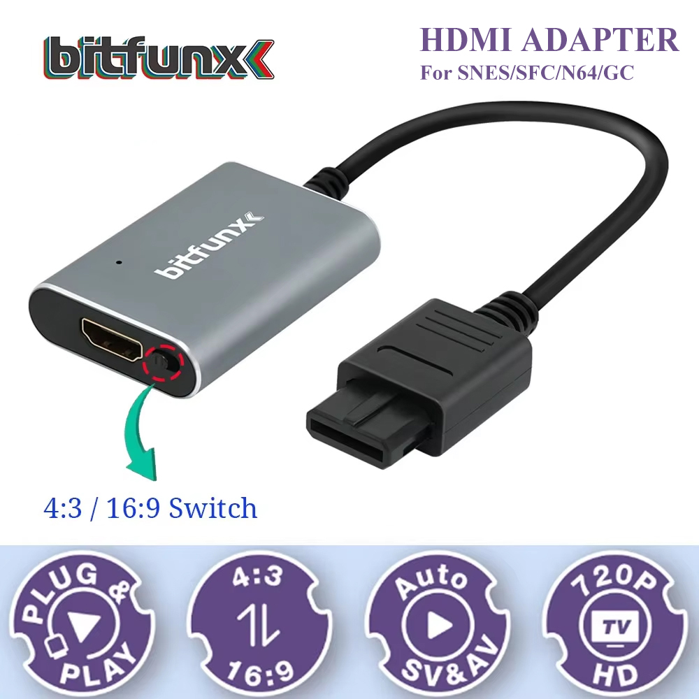 Gaming Console Mini - Bitfunx 720P Svideo / AV Ke