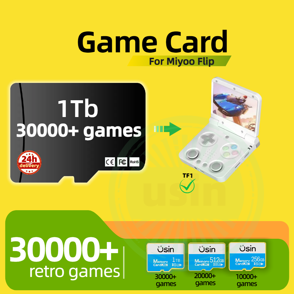 Gaming Console Handheld Retro - Kartu Permainan untuk Miyoo Flip 30000