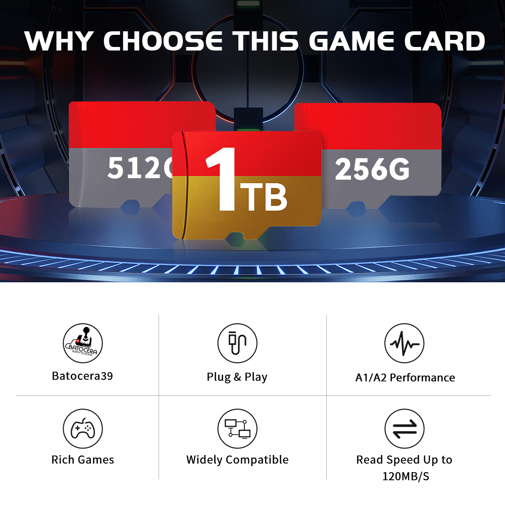 1TB Kartu Permainan TF Batocer - Console Gaming Steam ulasan dan harga