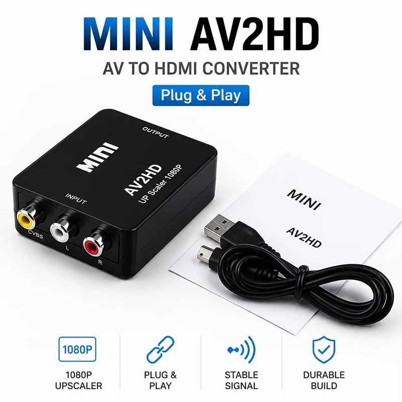 Kotak Konverter HDTV RCA AV CV - Gaming Console Box ulasan dan harga