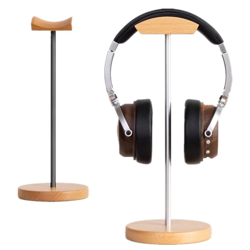 Penyangga Headphone Kayu Walnu - Gaming Console Desk ulasan dan harga