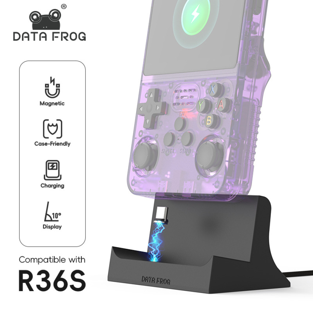 Basis Pengisian Daya Magnetik  - Gaming Console R36S ulasan dan harga