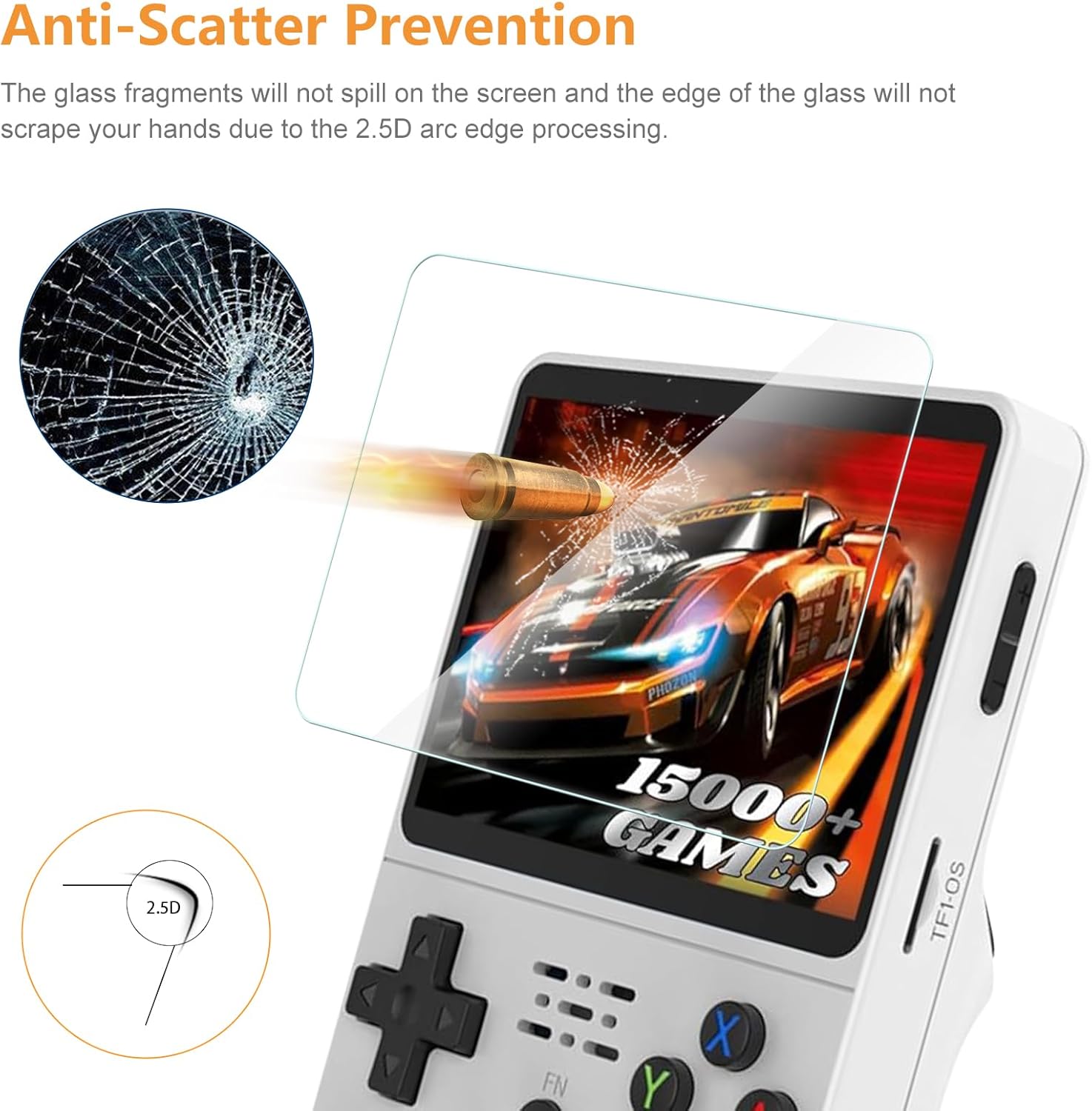 4 IN 1 Case+Kaca untuk Konsol  - Gaming Console R36S ulasan dan harga