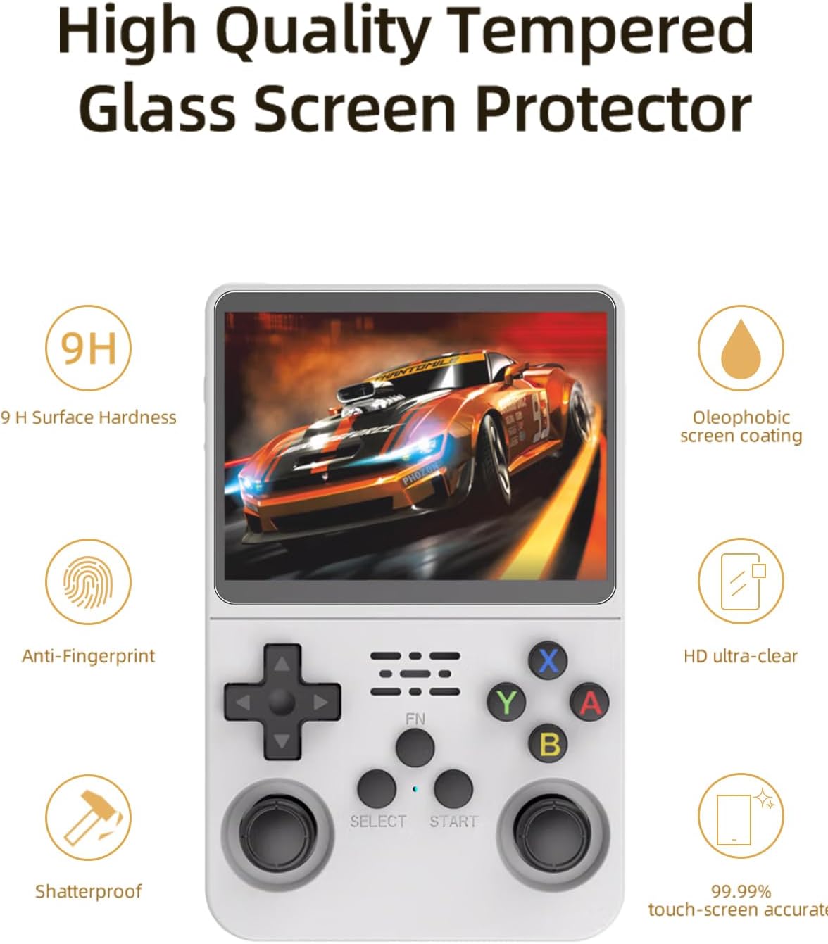 4 IN 1 Case+Kaca untuk Konsol  - Gaming Console R36S ulasan dan harga