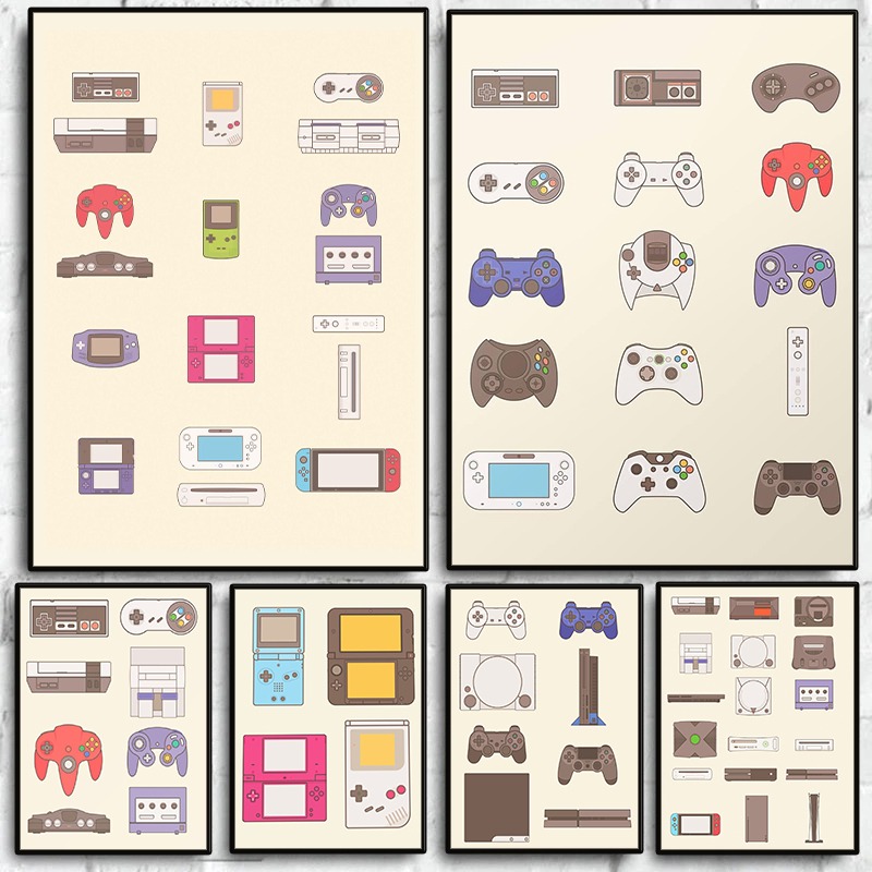 Lukisan Kanvas 2D: Poster Evol - Evolution Gaming Console ulasan dan harga